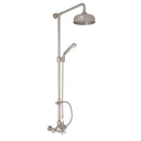 Satin Nickel / Old Porcelain Lever Handle