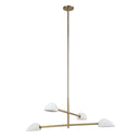 Renwil Tulla 40" Wide 4-Light Chandelier - Champagne