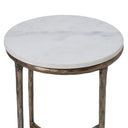 Renwil Pearson Indoor Cast Aluminum Side Table - Antique Brass