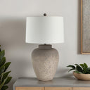 Everren Lattuga 28.5" Height Table Lamp - Textured Beige