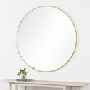 Renwil Fragoso 48" Tall Round Wall Mirror - Yellow