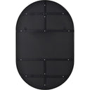Renwil Webster 40" Tall Oval Wall Mirror - Black