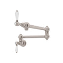 Satin Nickel / Porcelain Lever Handle