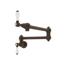 Tuscan Brass / Porcelain Lever Handle