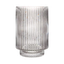 Renwil Amiens Indoor Mouth Blown Glass Glass Vase - Grey Fluted