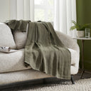 Renwil Vernier 70 x50 Throw Blanket - Dark Green