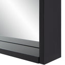 Renwil Cove 46" Tall Arch Rectangular Mirror - Matte Black