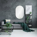 Renwil Webster 40" Tall Oval Wall Mirror - Black