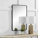 Renwil Jorah 36" Tall Rectangle Wall Mirror - Black