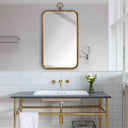 Renwil Coburg 39.5" Tall Rectangle Wall Mirror - Yellow