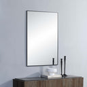 Renwil Amara 45" Tall Rectangle Wall Mirror - Black