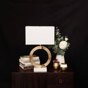 Renwil Skylar 27" Length Table Lamp - Antique Brass