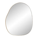 Renwil Peony 45" Tall Irregular Round Mirror - Burnished Brass