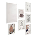 Renwil Priyanka 7 Piece Wide Wall Art - White