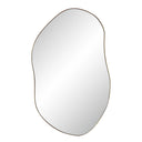 Renwil Noria 45" Tall Irregular Rectangular Oval Mirror - Burnished Brass