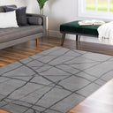 Renwil Mantle 9'10 x 13'1 Power Loomed Indoor Rug - Grey