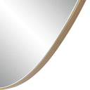 Renwil Noria 45" Tall Irregular Rectangular Oval Mirror - Burnished Brass