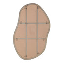 Renwil Noria 45" Tall Irregular Rectangular Oval Mirror - Burnished Brass