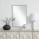 Renwil Dapia 36" H x 24" W Wall Mirror - Grey