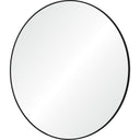 Renwil Sami 48" Tall Round Wall Mirror - Black