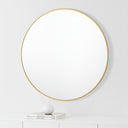 Renwil Alegre 30" Tall Round Wall Mirror - Yellow