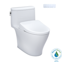 TOTO Washlet+ Nexus One Piece Elongated 1.28 GPF Toilet with Auto Flush S7A Contemporary Bidet Seat