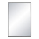 Renwil Gasel 30" Tall Rectangle Wall Mirror - Black