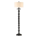 Everren Phyllis 75.75" Height Floor Lamp - Matte Black Wash
