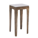 Renwil Abby Indoor Cast Aluminum Side Table - Antique Brass