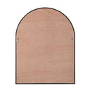Renwil Cove 46" Tall Arch Rectangular Mirror - Matte Black