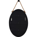 Renwil Parbuckle 42" Tall Oval Wall Mirror - Black