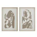 Renwil Cybel 24.1" Wide Wall Art with Wood Frame - Walnut
