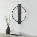 Renwil Romane Indoor Iron Wall Clock - Matte Black